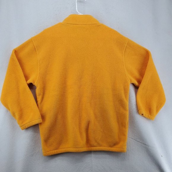 Lands End Sweater Men's Long Sleeve 1/4 Zip Polartec Pullover Yellow Extra Large - Picture 8 of 12
